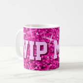 Glitz rosa "VIP-MAMA" Tasse (Vorderseite Links)