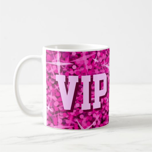 Glitz rosa "VIP-MAMA" Tasse (Links)