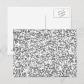 Glitz "Silver" Postkarte (Vorne/Hinten)
