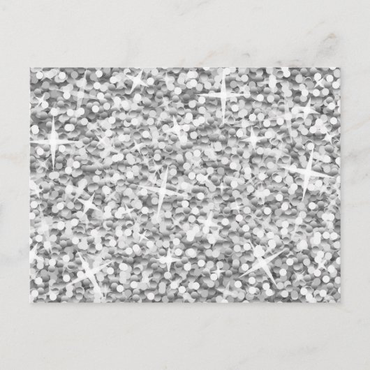 Glitz "Silver" Postkarte (Vorderseite)