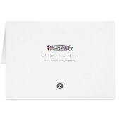 Glitz "Silver Wedding"-Karte (Rückseite Horizontal)