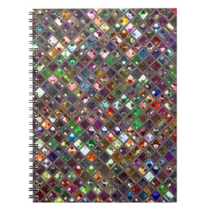 Glitz Tiles Mehrfarbiges Druckheft Notizblock