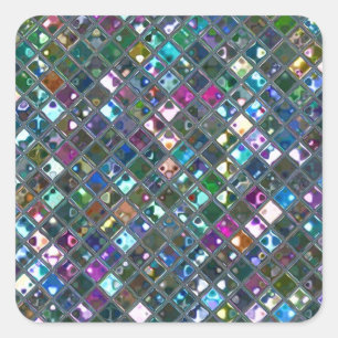 Glitz Tiles Multicolored 2 Aufkleber für Aufkleber