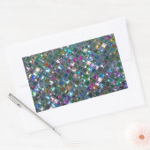 Glitz Tiles Multicolored 2 Rechteck Rechteckiger Aufkleber (Umschlag)