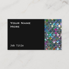 Glitz Tiles Multicolored 2 schwarz Visitenkarte
