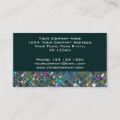 Glitz Tiles Multicolored 2 Visitenkarte aquamarin (Rückseite)