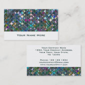 Glitz Tiles Multicolored 2 Visitenkarte weiß (Vorne/Hinten)