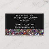 Glitz Tiles Multicolored Visitenkarte schwarz (Rückseite)