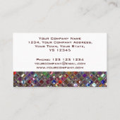Glitz Tiles Multicolored Visitenkarte weiß (Rückseite)