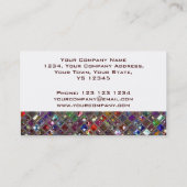 Glitz Tiles Multicolored Visitenkarte weiß (Rückseite)