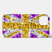 Glitz UK Gold iPhone Case (Rückseite (Horizontal))