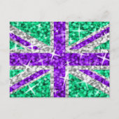 Glitz UK Lila Postkarte (Vorderseite)