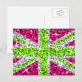 Glitz UK Limone Postkarte (Vorne/Hinten)