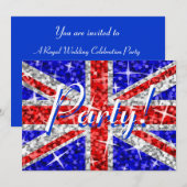 Glitz UK 'Party'Einladung Einladung (Vorne/Hinten)