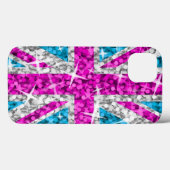 Glitz UK Pink gedruckte iPhone-Gehäuse Case-Mate iPhone Hülle (Rückseite (Horizontal))