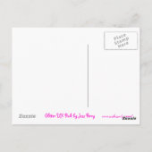 Glitz UK Pink Postcard Postkarte (Rückseite)