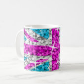Glitz UK Pink Tasse (Vorderseite Links)