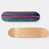 Glitz und Glam Funkelnd Streifen Skateboard (Horizontal)