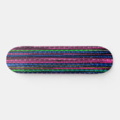 Glitz und Glam Funkelnd Streifen Skateboard (Horizontal)