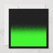 Glitz und Glamour Black and Neon Green Sweet 16 Einladung (Rückseite)