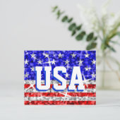 Glitz USA Postkarte "USA" (Stehend Vorderseite)