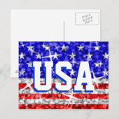 Glitz USA Postkarte "USA" (Vorne/Hinten)