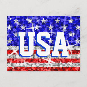 Glitz USA Postkarte "USA"