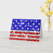 Glitz USA "Your Text" Grüße Karte (Gelbe Blume)