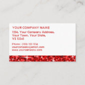 Glitz-Vorlage für die Visitenkarte (Rückseite)