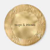 Glitz Zebra personalisiertes Zitat Magnet (Vorne)