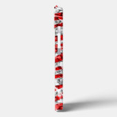 Glitz Zebra Red iPhone Case (Rückseite / Links)