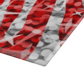 Glitz Zebra Red Schneider Schneidebrett (Ecke)