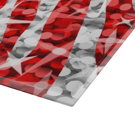 Glitz Zebra Red Schneider Schneidebrett (Ecke)