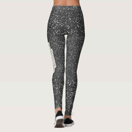 Glitzer2_ Das Gesicht der Depression verändern Leggings (Rückseite)