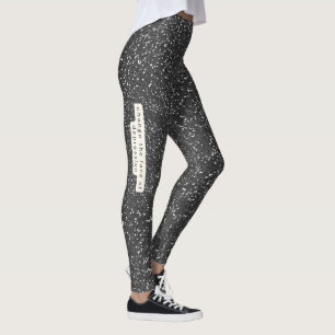 Glitzer2_ Das Gesicht der Depression verändern Leggings