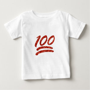 Glitzer 100 Emoji Baby T-shirt