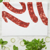 Glitzer 100 Emoji Geschirrtuch (Gefaltet)