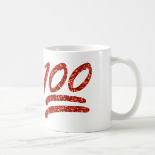 Glitzer 100 Emoji Kaffeetasse