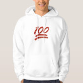 Glitzer 100 Emoji mens hoodie Sweatshirt (Vorderseite)