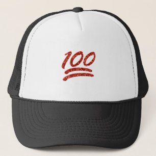 Glitzer 100 Emoji Truckerkappe
