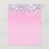 Glitzer 15. Geburtstagspartei Einladung (Rückseite)
