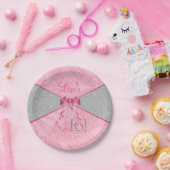 Glitzer, 16. Geburtstag 7 Zoll-Papierplatte Pappteller (Party)