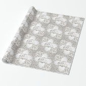 Glitzer 60. Diamant-Anniversary Wrapping Paper Geschenkpapier (Ungerollt)