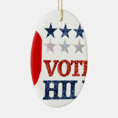 Glitzer-Abstimmung hillary Keramikornament (Rechts)