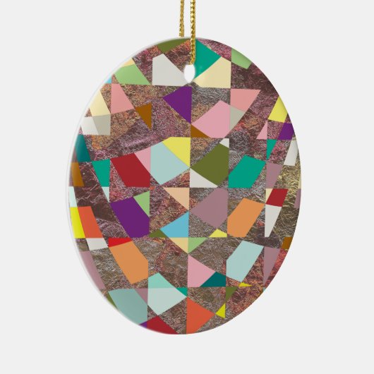 Glitzer abstrakt Colors Keramik Ornament (Rechts)