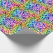 Glitzer Abstrakt Geometrisches Oktagon Geschenkpapier (Ecke)