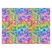 Glitzer Abstrakt Geometrisches Oktagon Tischdecke (Vorderseite (Horizontal))