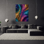 Glitzer-Abstrakt-Rosa-Kunstposter Poster