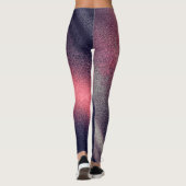 Glitzer Abstraktes Muster Leggings (Rückseite)