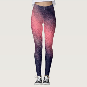 Glitzer Abstraktes Muster Leggings